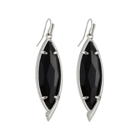Kendra Scott Jewelry - Kendra Scott Maxwell in Rhodium & Black Glass Kendra Scott Jewelry - Kendra Scott Maxwell in Rhodium & Black Glass